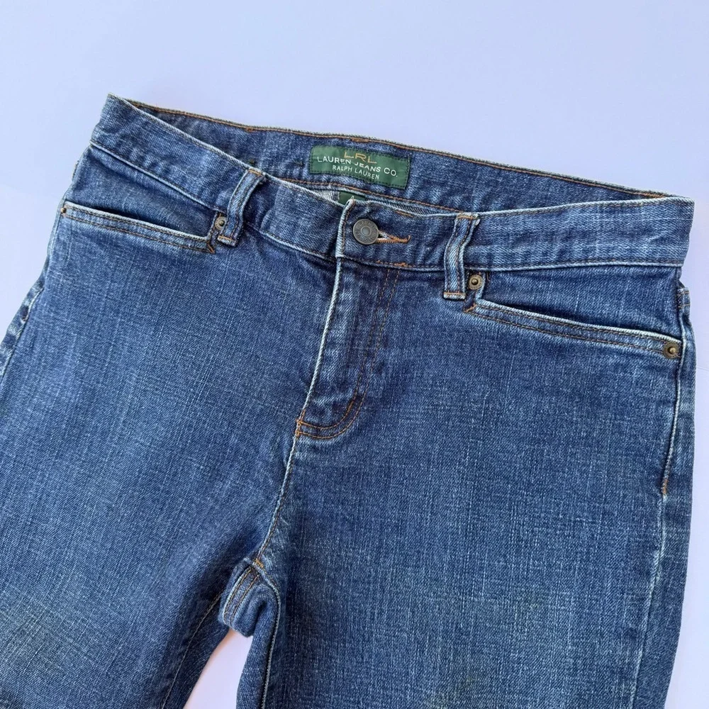 Womans RLR Lauren’s Jean Co Ralph Lauren Cropped Denim Jeans Size 4​ - Picture 2 of 10